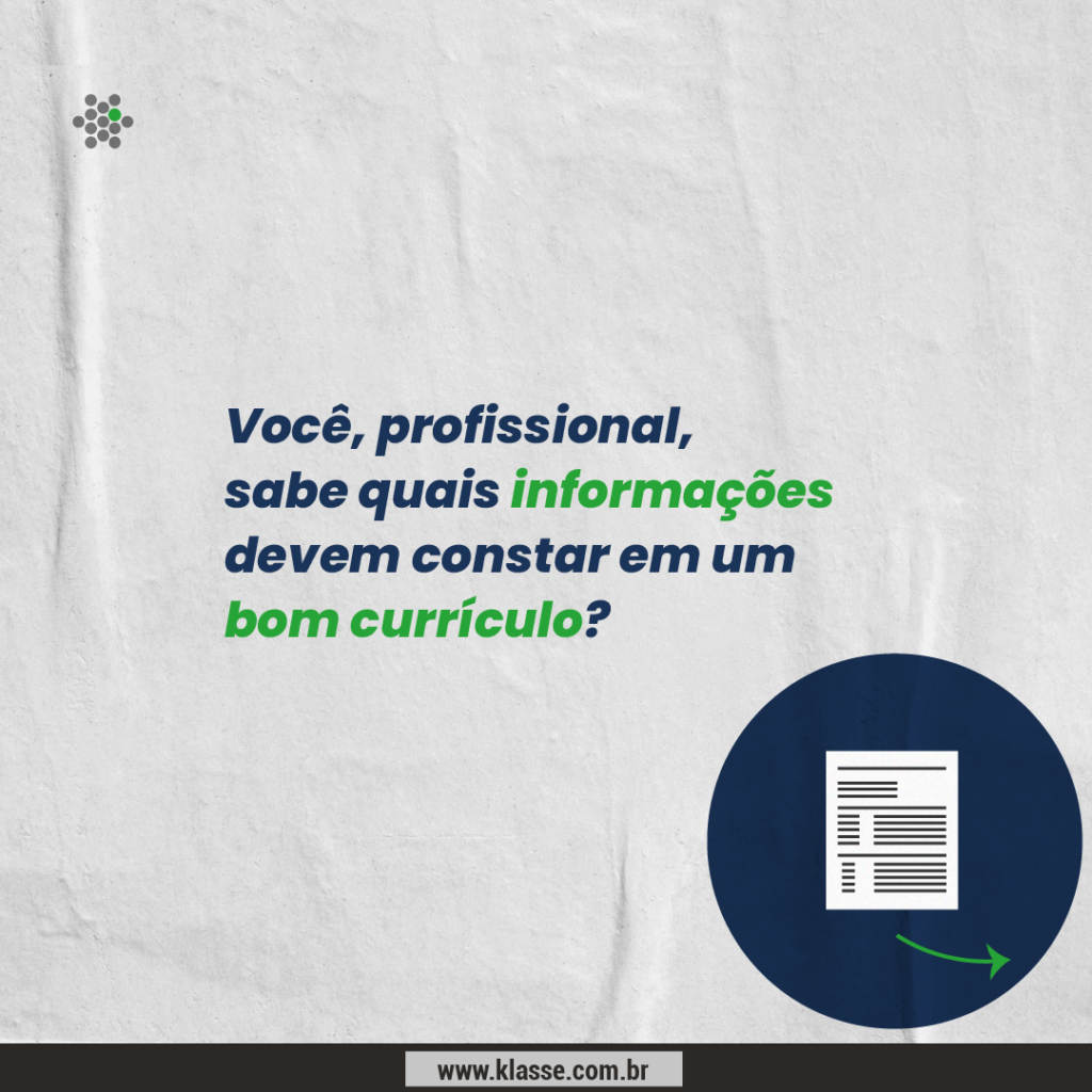 Quais informações devem constar em um bom currículo?